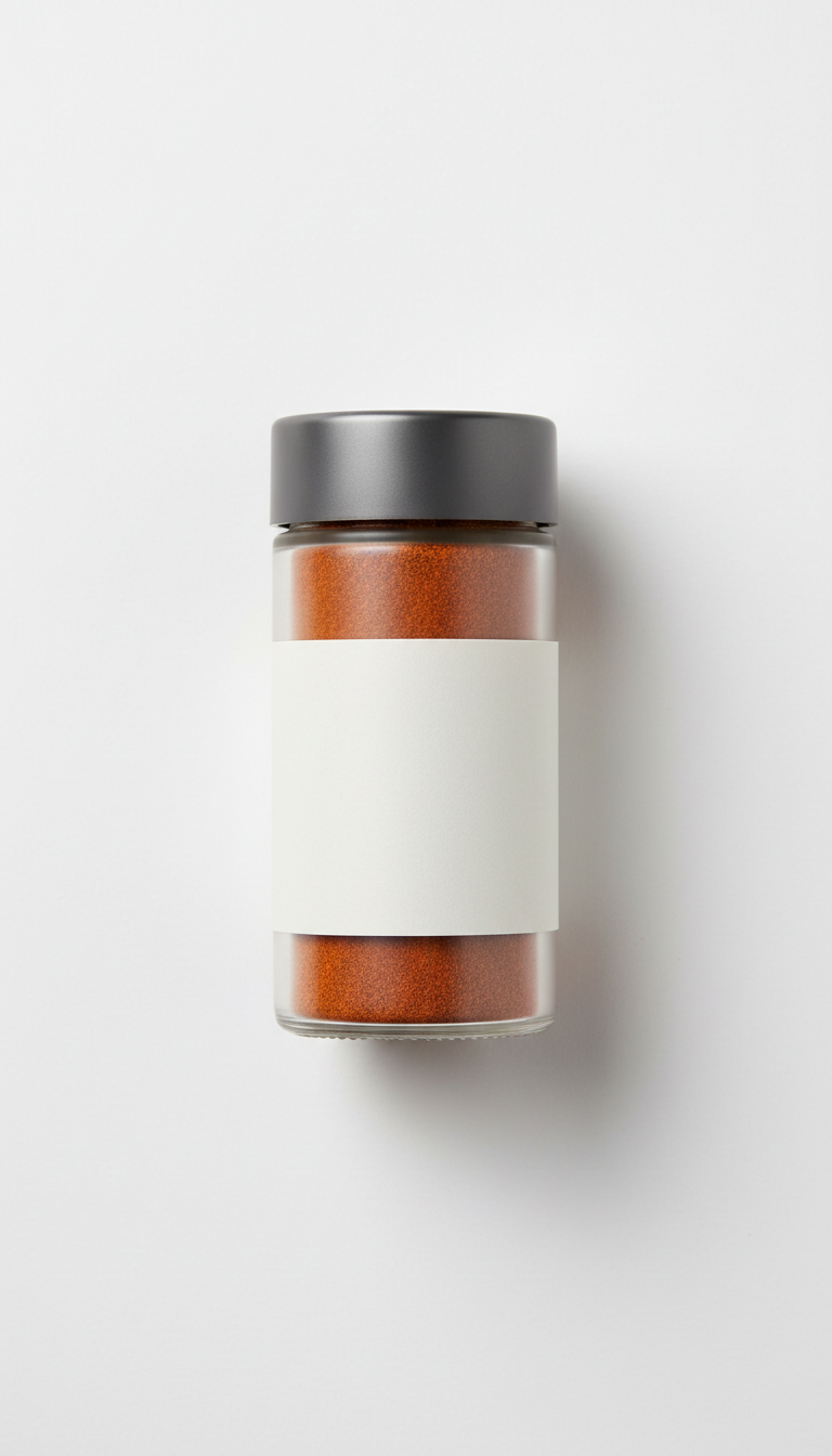 Smoked paprika matte spice jar