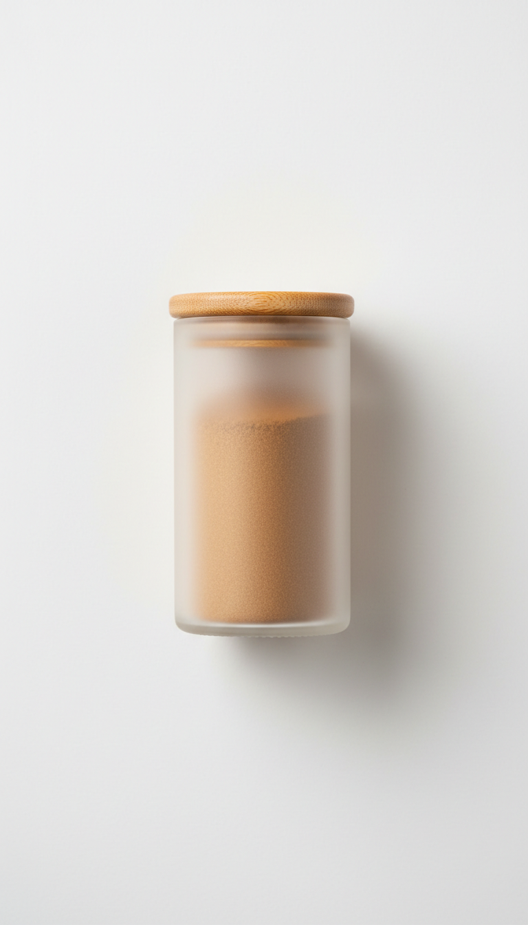 Ceylon cinnamon glass spice jar