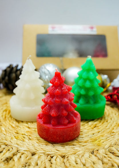 Christmas Tree Candles (3-in-1 Herbal Mosquito Repellent) SET OF 3