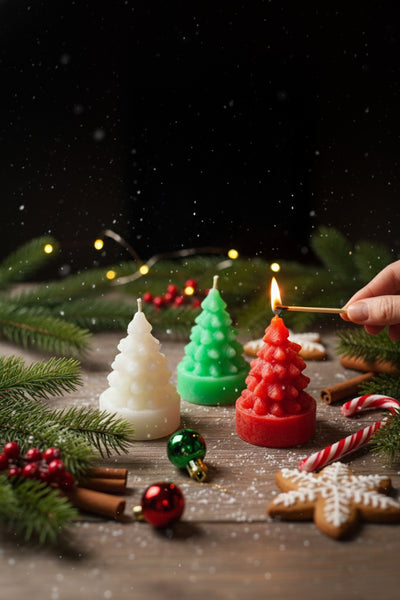 Christmas Tree Candles (3-in-1 Herbal Mosquito Repellent) SET OF 3