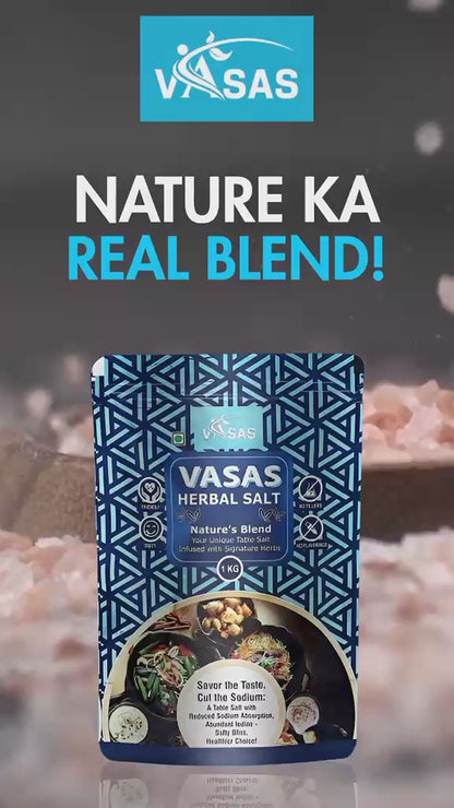 VASAS HERBAL SALT- Nature's Blend, your unique Table Salt infused with Signature Herbs