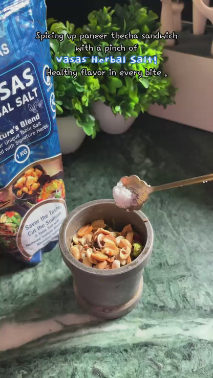 VASAS HERBAL SALT- Nature's Blend, your unique Table Salt infused with Signature Herbs